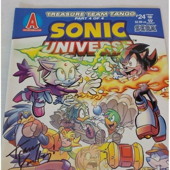 Sonic Universe #24, 2011, Archie Comics Treasure Team Tango 4 of 4, Signed Copy - Picture 5 of 9
